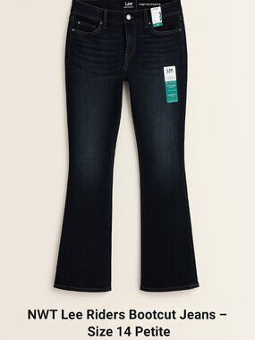 NWT Lee Riders Bootcut Jeans – Size 14 Petite